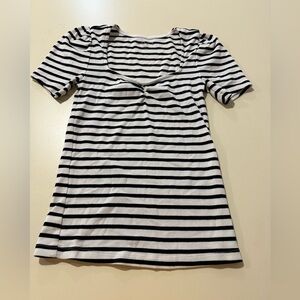 Loft striped short sleeve top